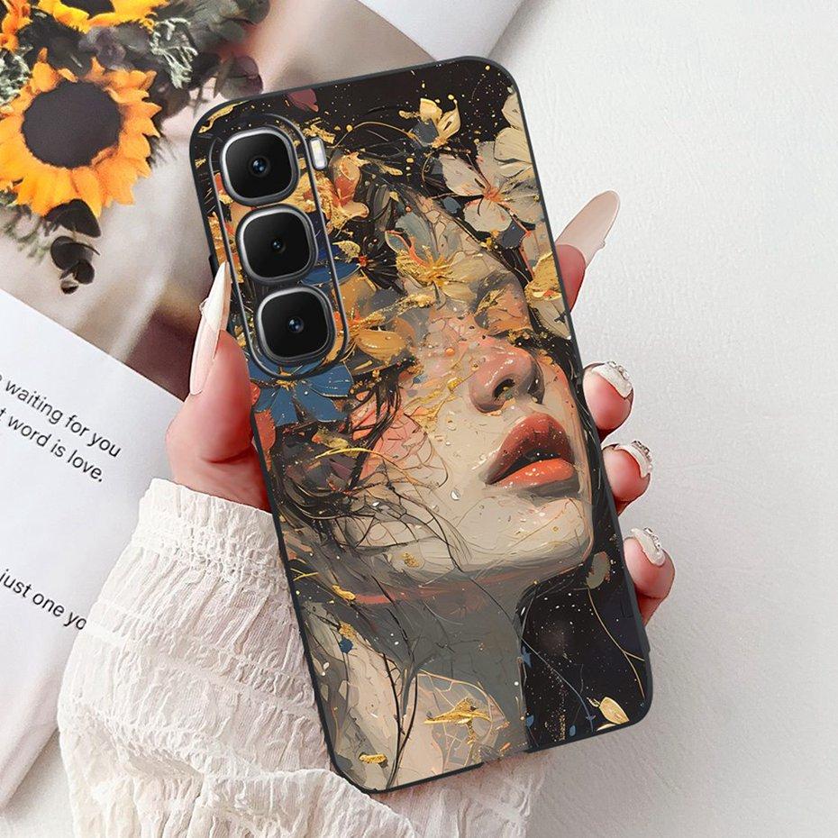 Fashion Painting Case For Infinix Hot 60 Pro+ 60Pro Soft Silicone TPU Phone Cases For Infinix Hot60 Pro Plus 4G Covers Bumpers