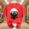 Sunlight T Shirt Big Size Men Calimero Cartoon Pattern Men T Shirt Painted Funny Tshirt Men T Shirt