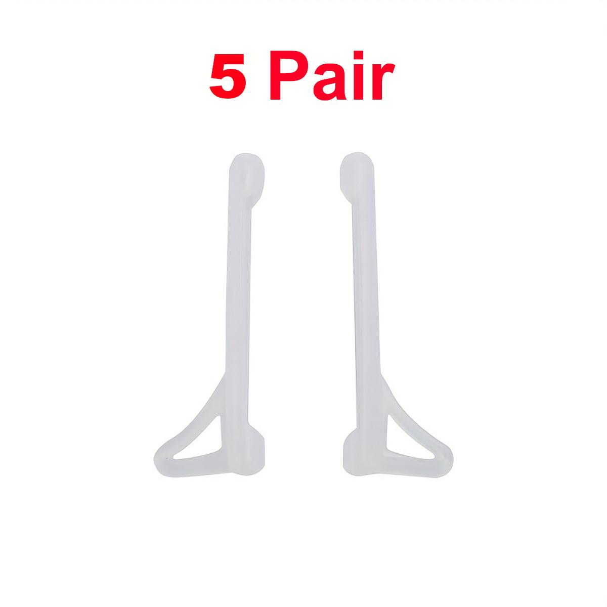 

10pcs Glasses Anti-slip Silicone Sleeve Eye Frame Leg Drag Fixed Ear Hook Bracket Anti-drop Artifact Glasses Accessories белый