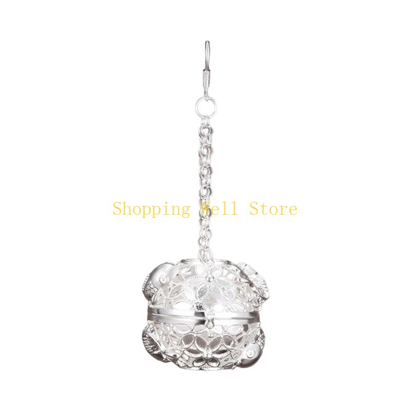 KX4B Elegant Brass Aromatherapies Ball Hanging Incenses Ball for Home Interior Decors