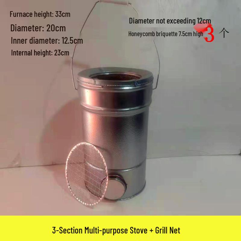 Compact Honeycomb Charcoal Stove for Household Heating and Boiling Water - Ideal for New Homes