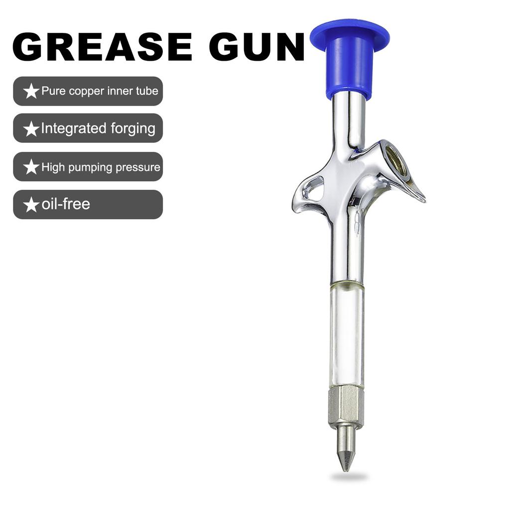 Bicycle Grease Gun Lubrication Tool Zinc Alloy Manual Pump for Mountain Bike Hub Bottom Bracket Bearings