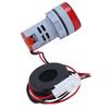 Digital Current Meter   Ammeter Signal Indicator Lamp Light AC 220V AD16‑22DSA
