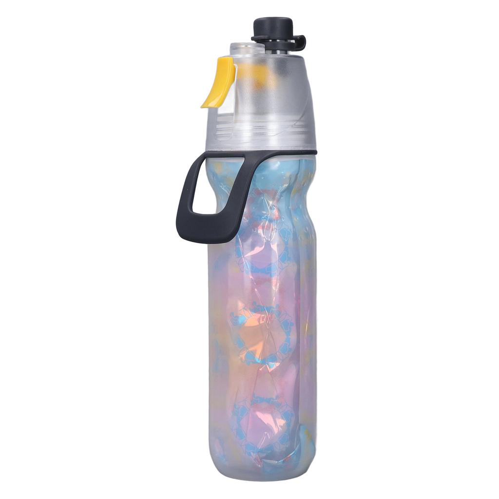 PE Misting Water Bottle Spray Mist Sports Water Bottle Reusable Cooling Drinking Bottle with Double