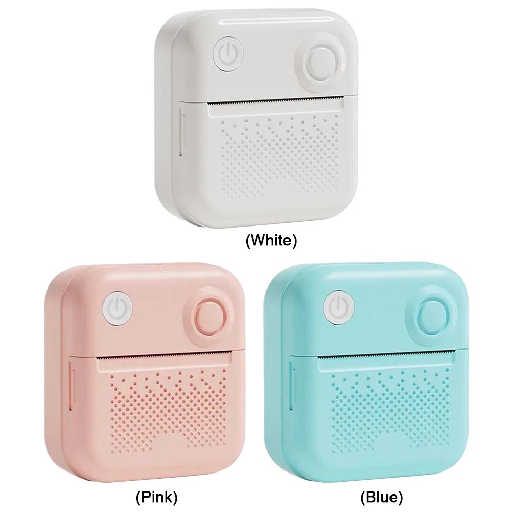Pocket Portable Printer Wireless BT 200dpi 1000mAh Ink-Free Thermal Printing Machine with USB Cable Memo Wrong Question Printing