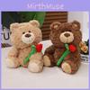 Bear Cute Rose Plush Toy Gift  Girlfriend  Festival Present Stuffed Fill Doll