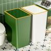Neuer nordischer Gold-Press-Mülleimer mit großem Fassungsvermögen für Küche und Bad, wasserdichter Mülleimer mit Deckel, für Zuhause, 12/15 l