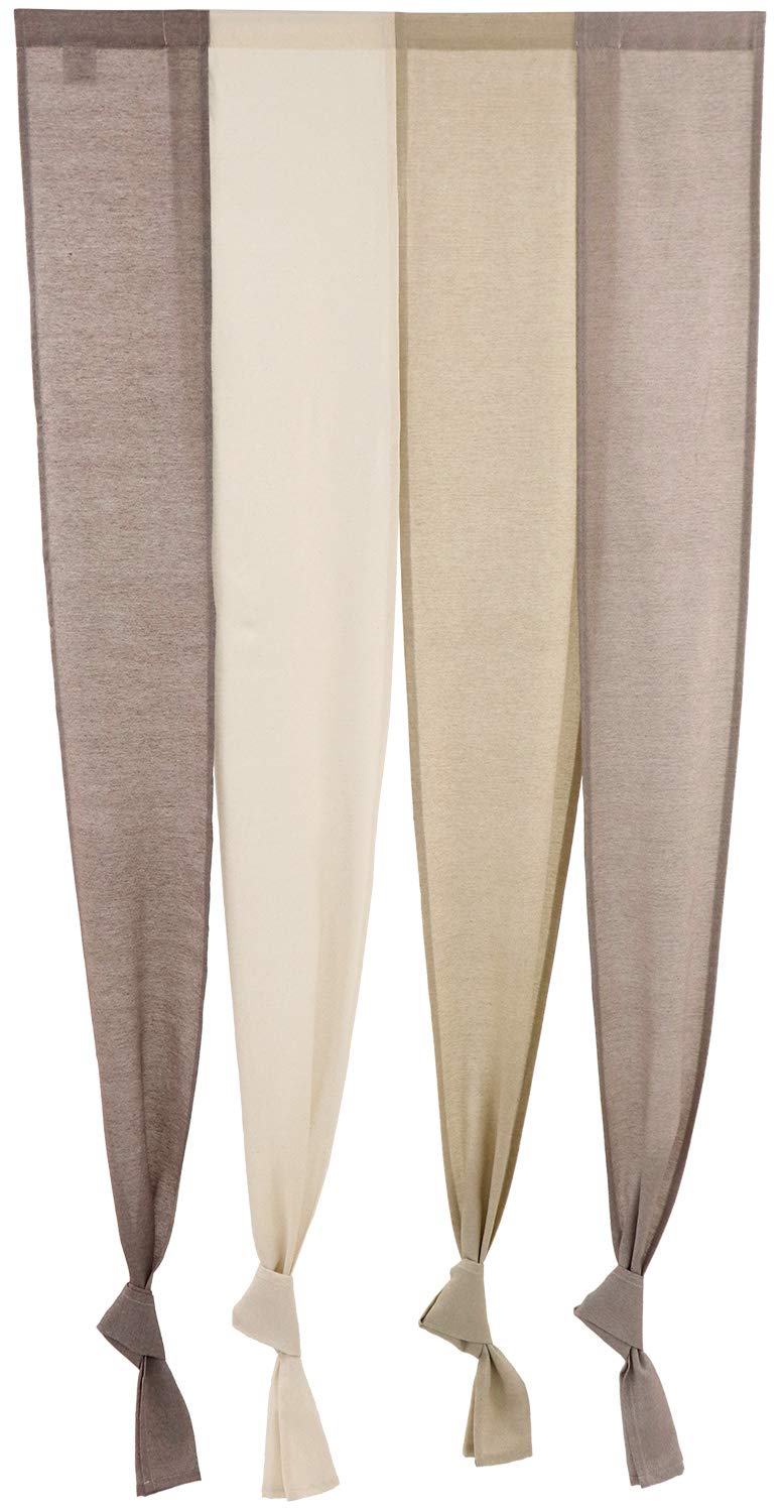 

Sunny day fabric Seine Noren 85cm wide x 200cm Long length Curtain, long, Brown, 4-panel curtain,