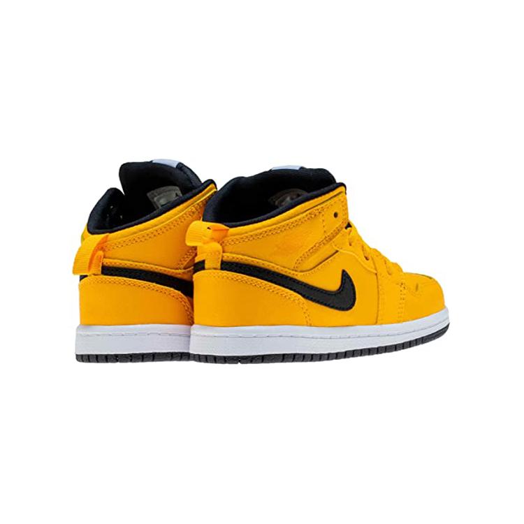 New Jordan 1 Mid University Gold Black TD 640735-700