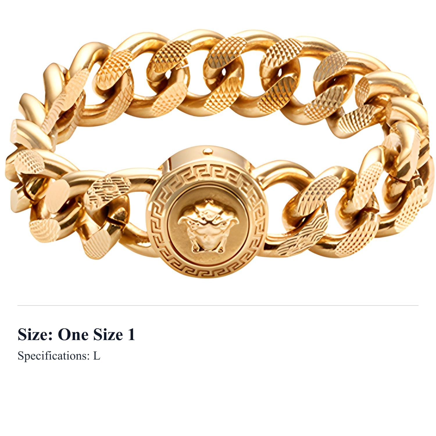 VERSACE Medūzas ķēdītes rokassprādze DG06996-DJMT-KOT One