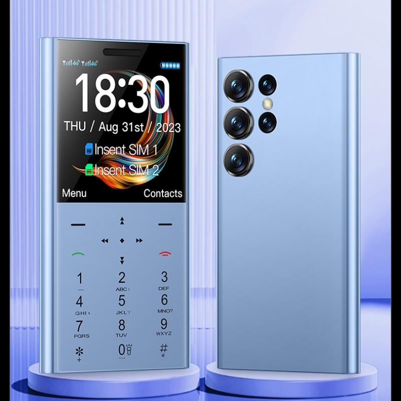 New I23 Elderly Feature Phone 1.77Inches 64MB RAM 64MB ROM FM Radio Flashlight Vibration Type-C 1400mAh Dual SIM Mini Card Small Mobile Phone