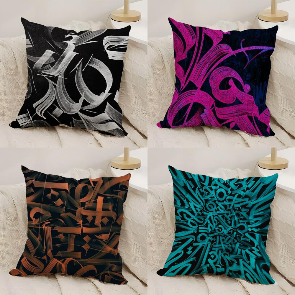 P-Pokras L-Lampas Art Cushion Cover Silky Short Plush Double-Sided Printed Pillow Case for Sofa All Seasons Home Decor Gift