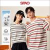 SPAO Men's 100% Cotton Striped Crew Neck T-Shirt