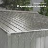 Garden Storage Shed, Metal Outdoor Storage Shed House with Foundation Kit, Ventilation, Doors, 9 X 6FT, Silver