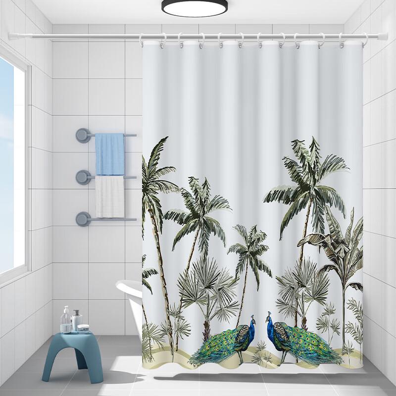 

Floral Polyester Shower Curtain Set