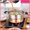 Adneny 3-Layer 304 Stainless Steel Steamer Pot