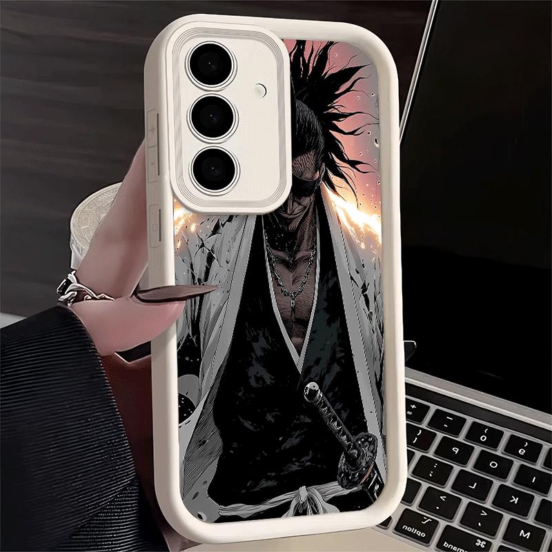 

Phone Case for Samsung Galaxy S26 S25 Ultra S24 FE Bleach Zaraki Kenpachi Shell S23 Plus S22 + S21 S20 5G Soft Silicone Funda Samsung S25 Ultra