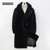 Winter New Thickened Sheep Shearing Men's Long Trench Coat Over the Knee To Keep Warm Imitation Fur Coat Wool Coat