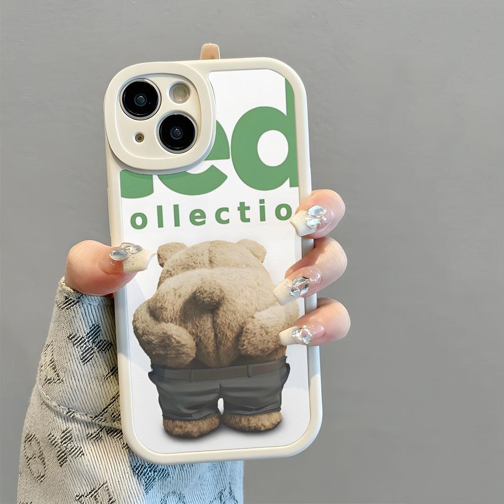 Ted Bear Movie Ted Kiss MY Butt Ass Phone Case New 2025 Lambskin Silicone For IPhone 16 15 14 11 12 13 Pro Max Mini Anti-robbery