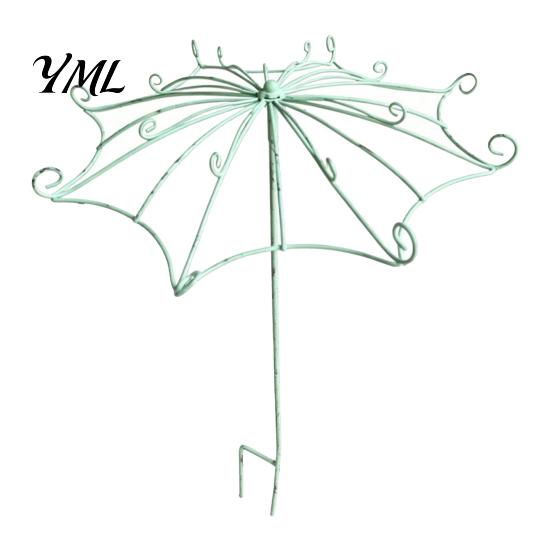 Piquet de Support de Plante Résistant aux Intempéries Parapluie Vintage Treillis de Jardin, Support Métallique pour Plantes Grimpantes, Forme Treillis Facile à Installer pour Plantes Grimpantes Roses Clématites,
