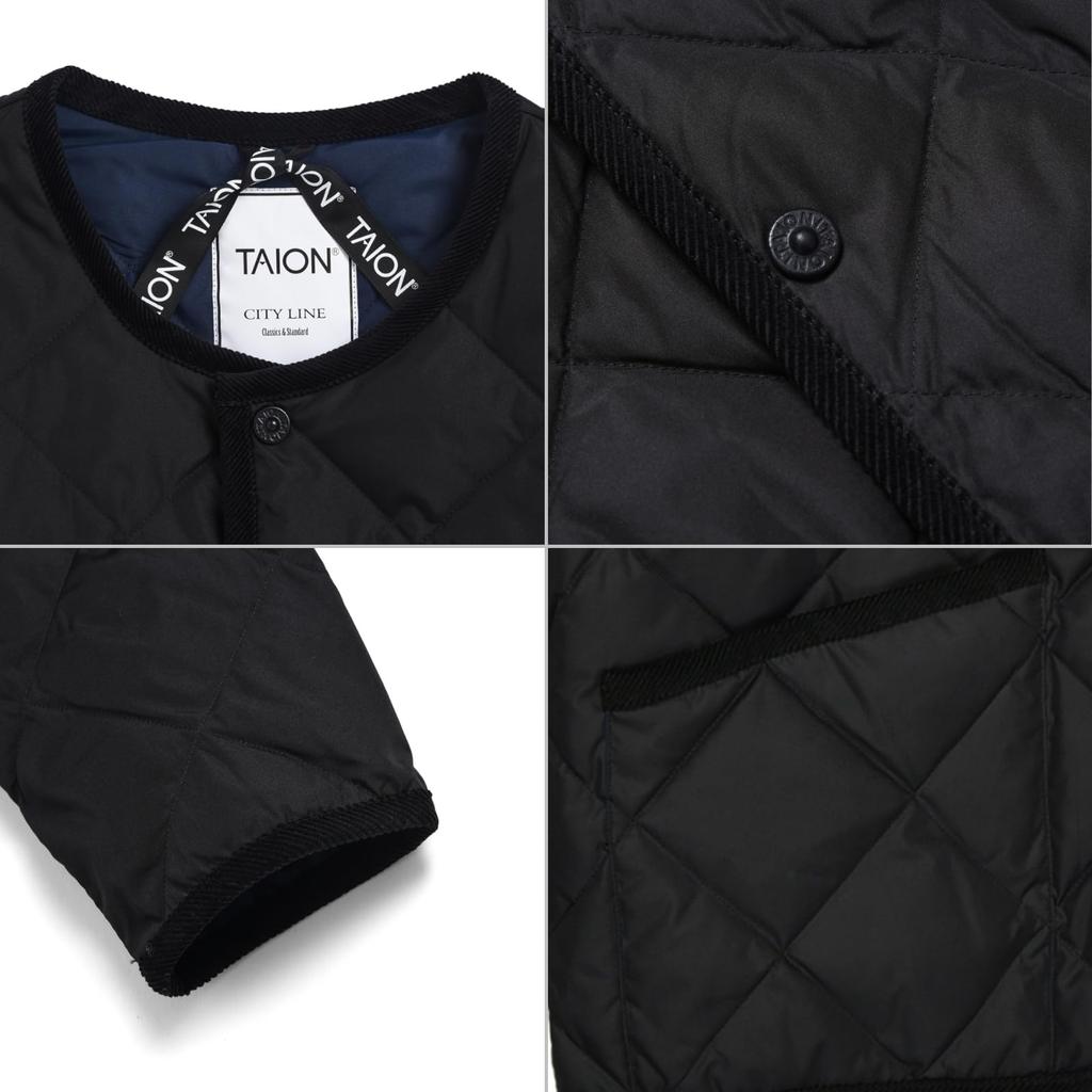 Taion Down Cardigan 104CI Black