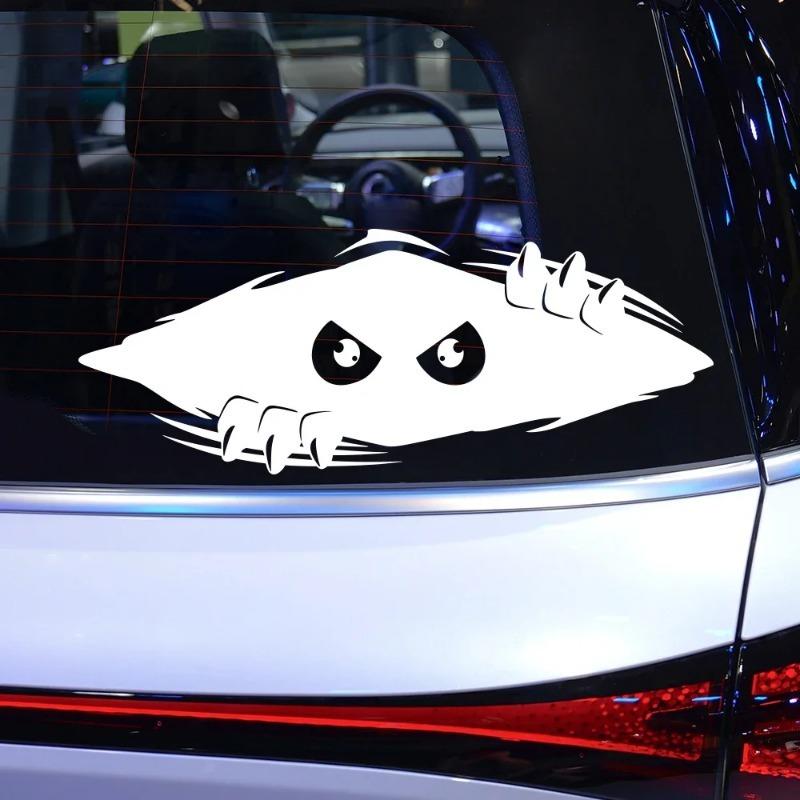 Engrave Creative Eyes Car Sticker Funny Decals Vinyl Waterproof Stickers For Window Side Body Decoration Universal Styling