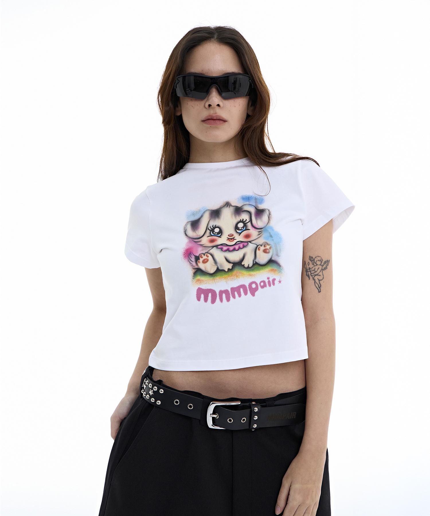 Minimal Fair Airbrush Puppy Tee Free