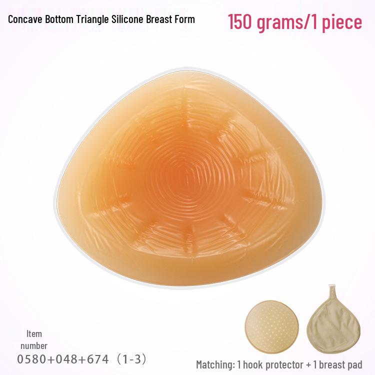 Silikon-Dreiecks-Brustprothesen mit Haken - Schweißabsorbierende Schutzpolster für die Zeit nach der Operation für den Sommer