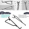 Lochplattenhaken, 8er-Pack 15 cm Metall-Werkzeughaken-Set, Lochplatten-Organizer für Garage Werkbank Atelier Bastelraum Büro Langlebig