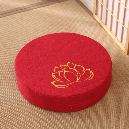 Japanese Linen Bay Window Cushion - Thickened, Removable, Washable Tatami Meditation Mat