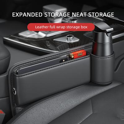 Multifunctionele Auto Stoel Ruimte Organizer Opbergdoos Zak Portemonnee Sleutels Kaart Beker Telefoonhouder Auto Bekerhouder Opbergdoos