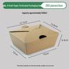 Kraft Paper Disposable Takeout Box