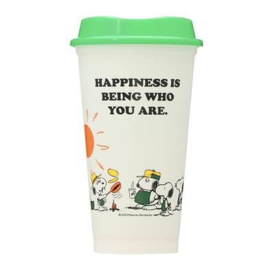 Wielorazowy Kubek Starbucks, Snoopy, Kremowy, PEANUTS, Bracia Snoopy, 473ml, 2023, Współpraca Starbucks Snoopy, Część 2