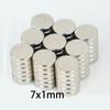 20/50pcs 7x1mm 6x2mm Disc Refrigerator Magnets, for DIY Projects, Crafts, Office, Workshop