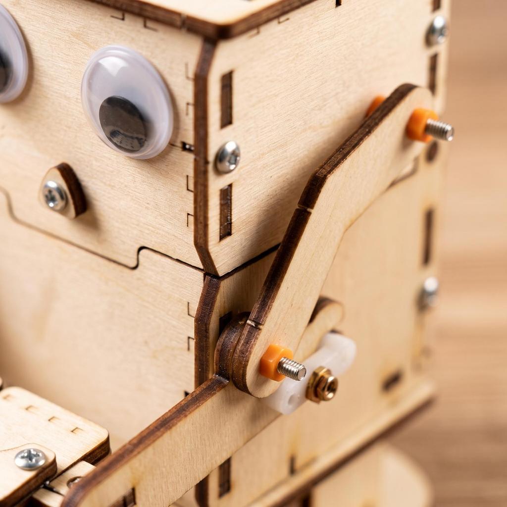 DIY Robot Kit Science Puzzle Teaching for Classroom, Students, Hobby Builders