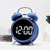 Super Loud Metal Bell Alarm Clock with Temperature & Date Display for Students Struggling To Wake Up, Silent Nighttime Watch.