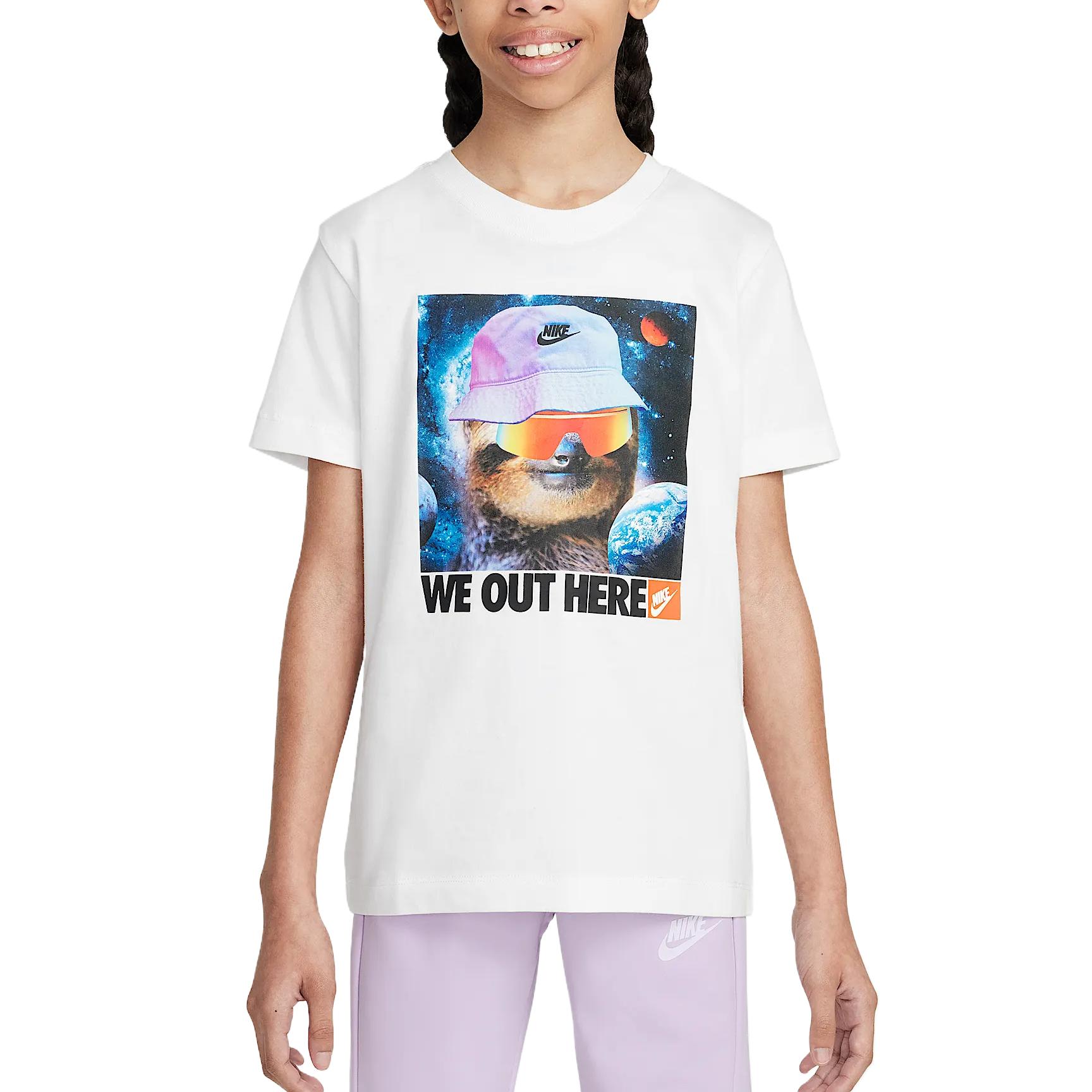 

Nike Sportswear T Shirt White Kids HQ3228-100 L