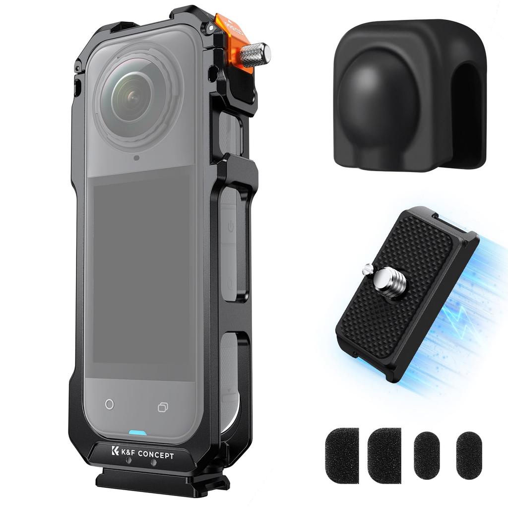 CONCEPT Cage Kit for insta360 Protective Aluminum Alloy K&F X5, Frame,