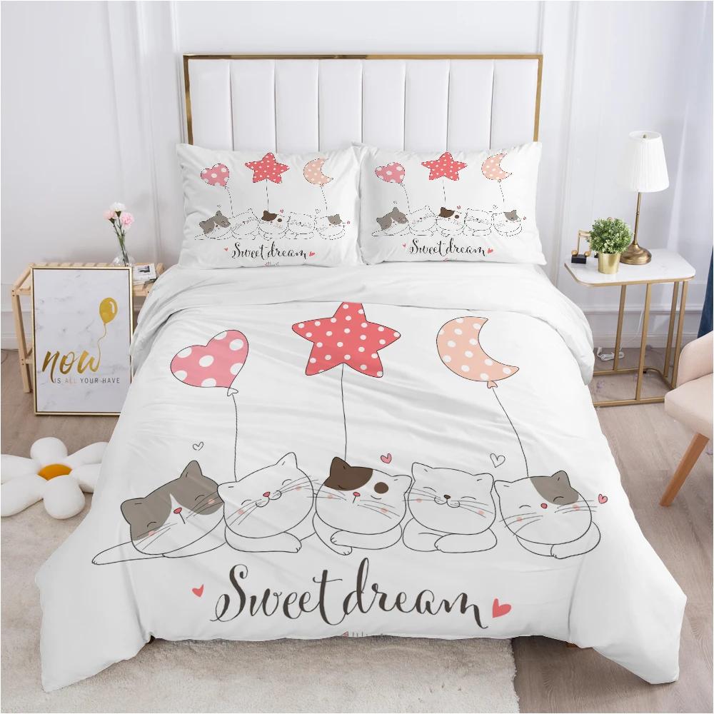 Carton Sloth King Quen Duvet Red Lovely Animal Print Comfortable Quilt Cover Beding Set for Children Kids Young Boys Young Girls Flowers Leaves 120*200cm Single