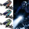 Solar Bicycle Light Bike Front Lamp With Horn Usb Rechargeable Power Display Waterproof Bike Flashlight Headlamp1Pc