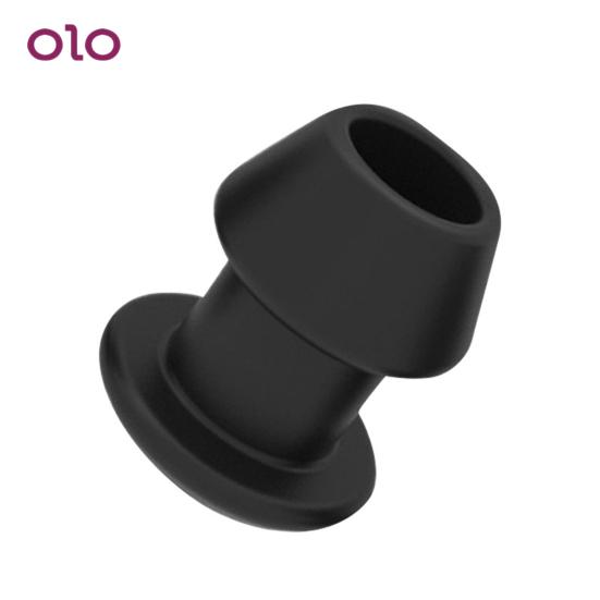 Unisex Silikon Anus Einlauf Anal Hohl Vagina Dilator Reinigung Plug Sex Tool