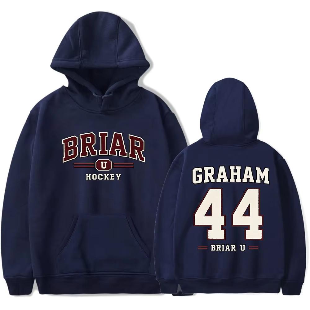Off Campus Graham 44 Briar University Merch Hoodies Cosplay Damen Herren Mode Langarm Sweatshirt Oversized Unisex Harajuku hohe Qualität M