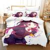 3D Anime The Ryuo's Work is Never Done! Bedding Set Single Twin Full Queen King Size Bed Set Adult Kid Bedroom Duvet cover Sets