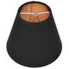 6PCS Black&Gold Lamp Cover Clip On Design Small Lamp Shades Modern Lampshade  Chandelier Replacement