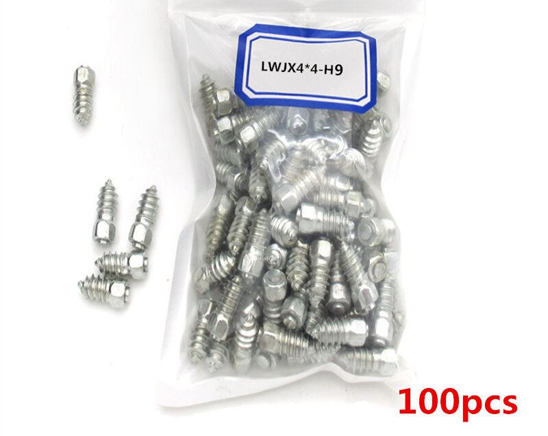 100x9mm Screw in Tire Stud Snow Spikes Racing Track Tire Ice Studs Car/Truck/ATV