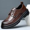 2025 Spring New Men's Shoes Cowhide Business Casual Comfortable Breathable Soft Sole Wear-resistant Formal Men's Leather Shoes