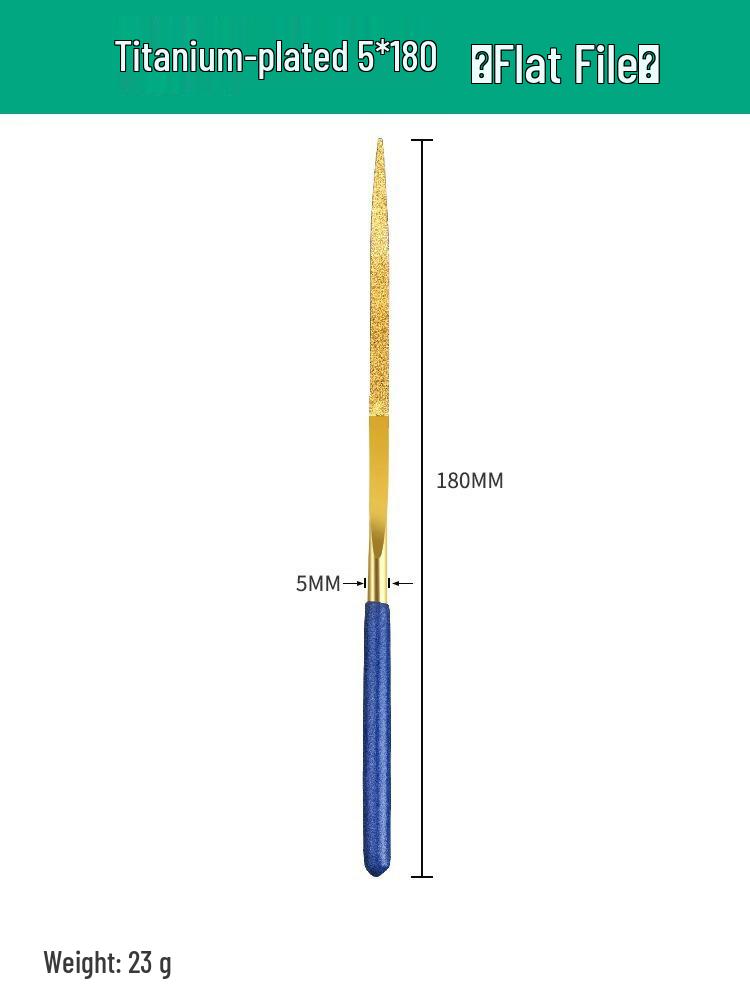 Diamantfeilen mit Titanbeschichtung, Legierungsraspel-Set für Metall- & Jadeschleifen