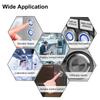 5pcs 19mm Momentary Push Button Power Switch Stainless Steel with Blue LED