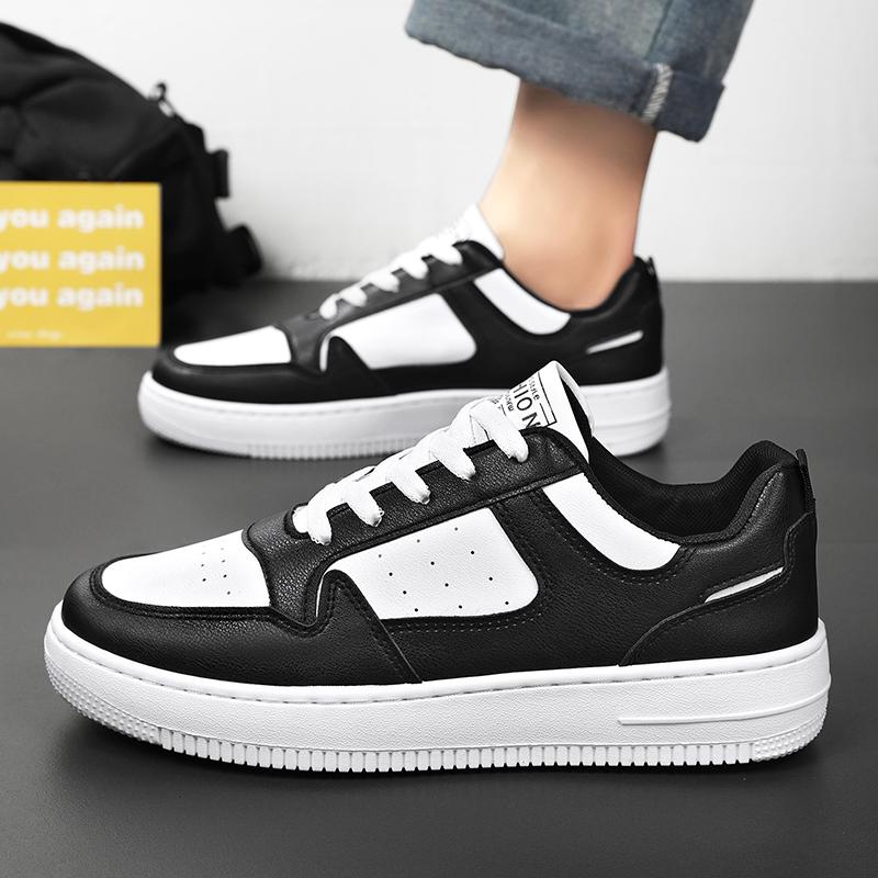 Herren neuer Stil lässige Laufschuhe, Leder Mode Low-Top Herren lässige Laufschuhe