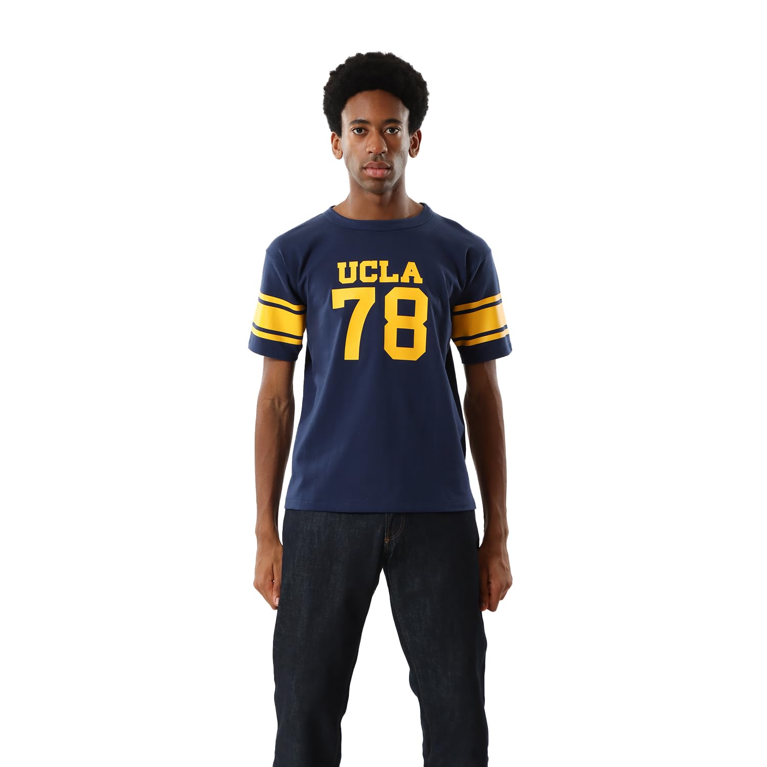 

Champion True to Archive Size Short Crew Graphic Win Sleeve Football T-Shirt, Men s, Navy, L, Sleeve, Neck, 100% Cotton, Print, 1/4 T-Shirt, C3-R339